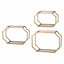 Uttermost Accessories Lindee Gold Wall Shelves S/3 House of Isabella UK