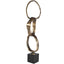 Uttermost Accessories Loopform Brass Ring Sculpture House of Isabella UK
