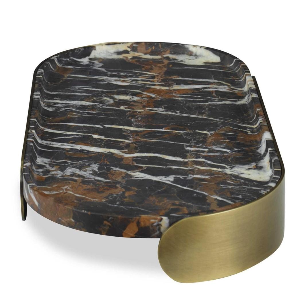 Uttermost Accessories Lozenge Tray - Michelangelo Marble House of Isabella UK