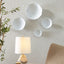 Uttermost Accessories Lucky Coins Wall Bowls in White Metal - Set of 4 House of Isabella UK