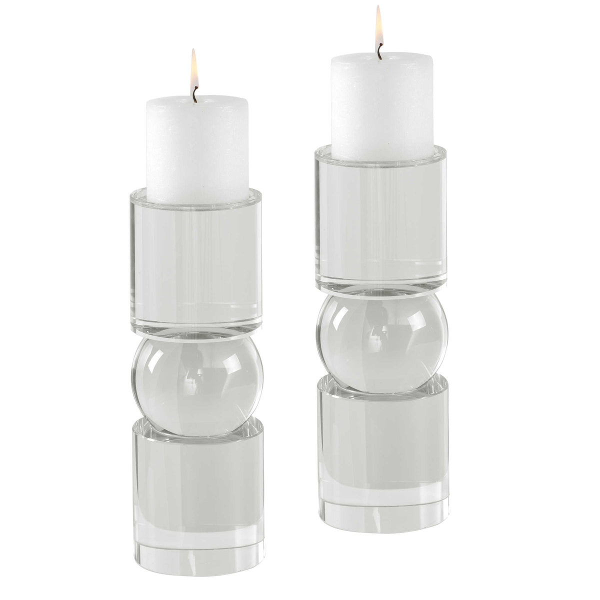 Uttermost Accessories Luminous Candleholders, S/2 House of Isabella UK