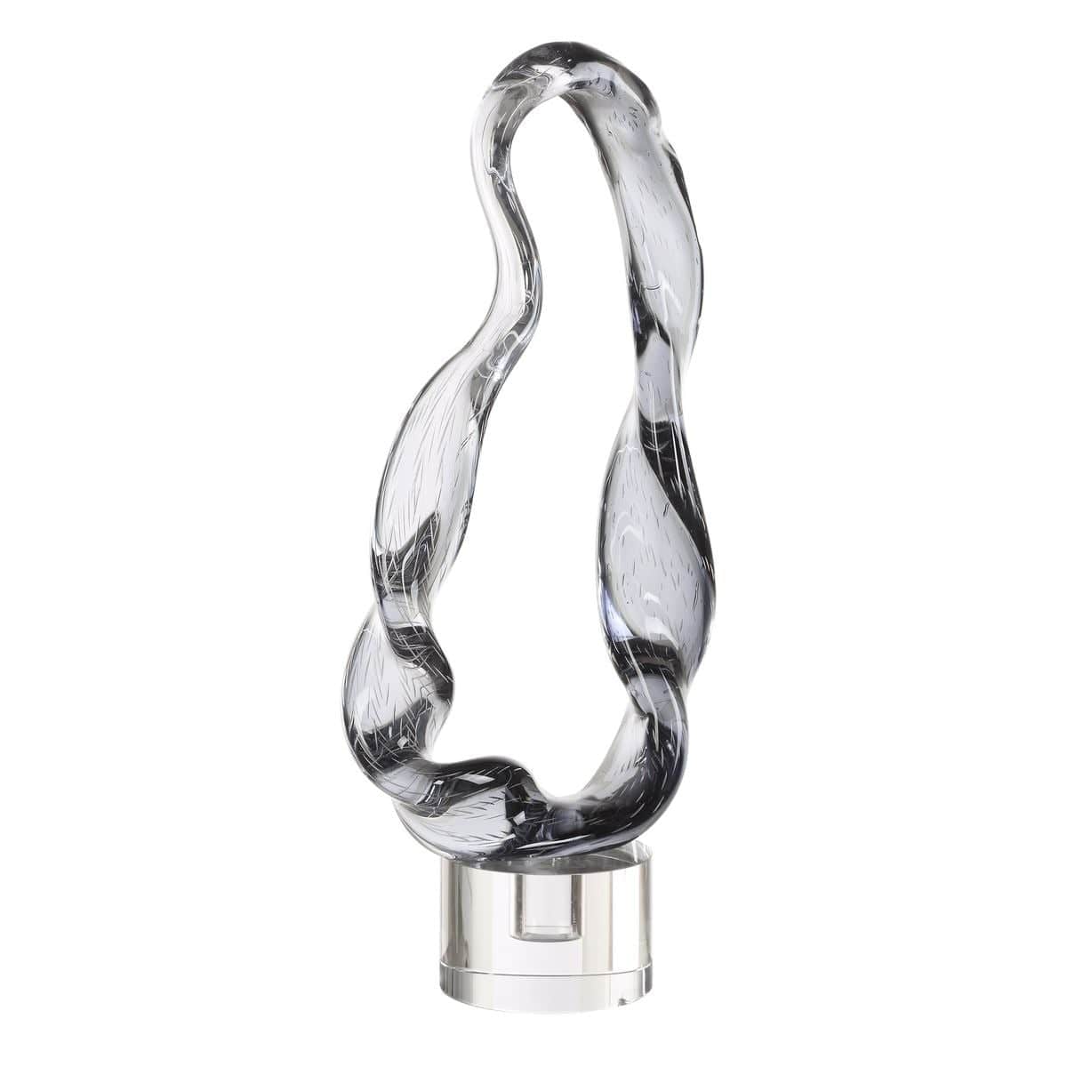 Uttermost Accessories Luminous Twist Glass Sculpture House of Isabella UK