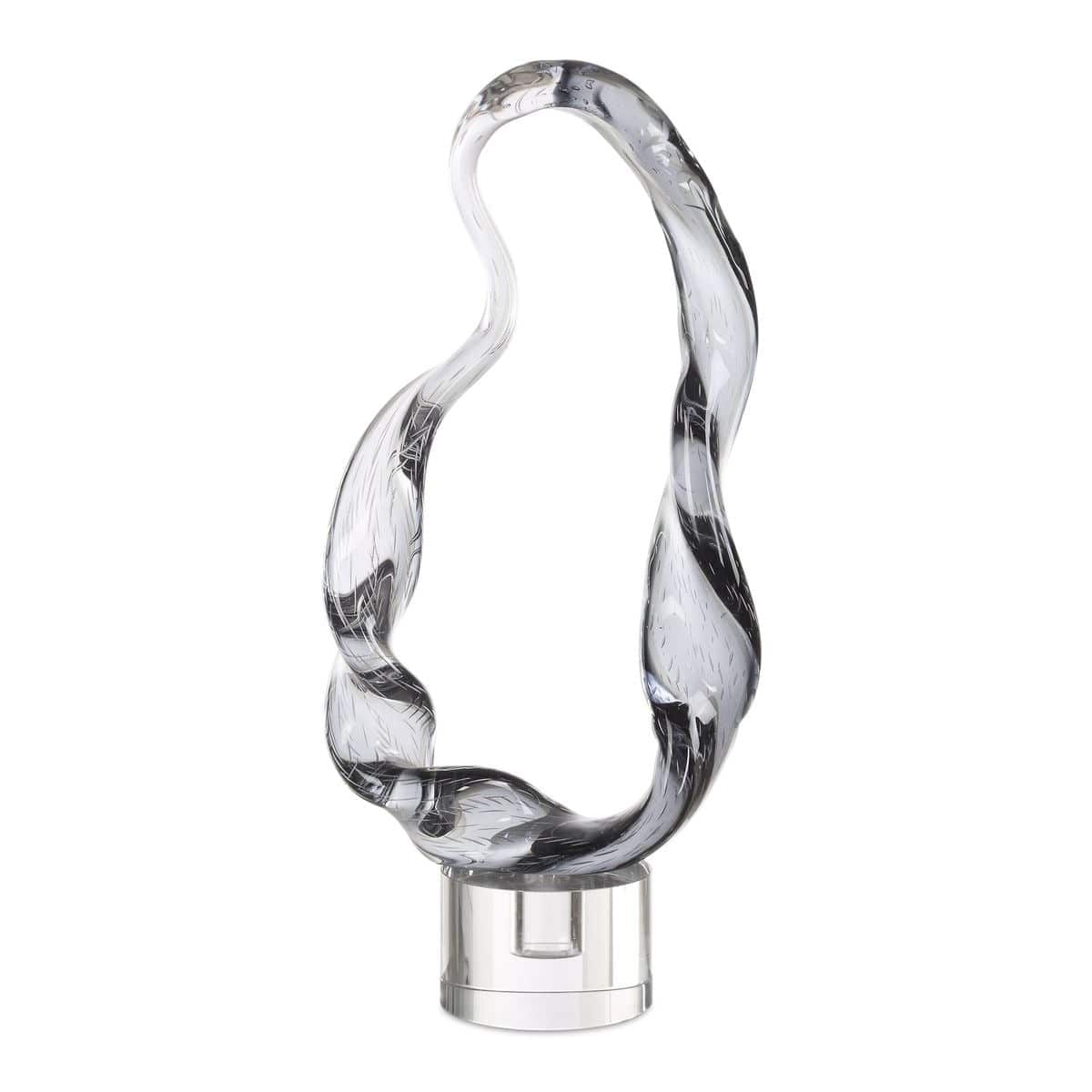 Uttermost Accessories Luminous Twist Glass Sculpture House of Isabella UK