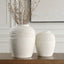Uttermost Accessories Luna Ridge White Ceramic Vases Set of 2 House of Isabella UK