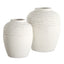 Uttermost Accessories Luna Ridge White Ceramic Vases Set of 2 House of Isabella UK