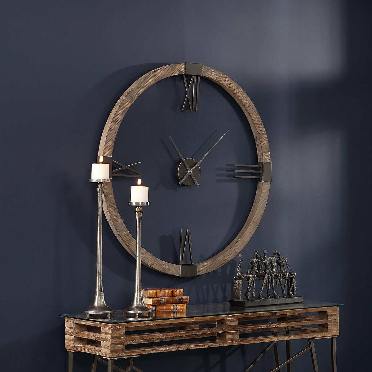 Uttermost Accessories Marcelo Modern Wall Clock House of Isabella UK
