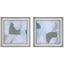 Uttermost Accessories Mist Shapes Framed Prints, Set/2 House of Isabella UK