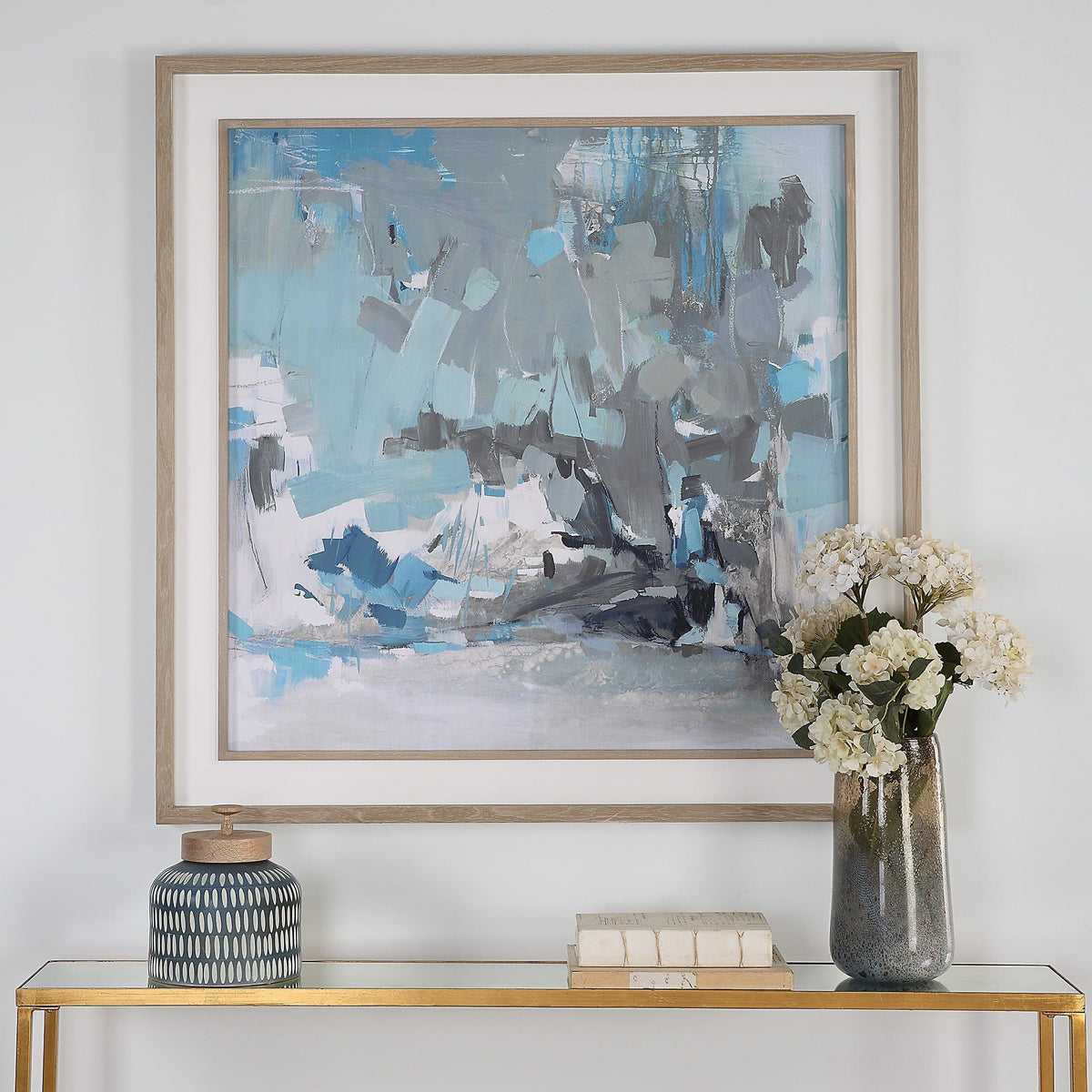 Uttermost Accessories Misty Moonlight Abstract Framed Print House of Isabella UK