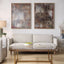 Uttermost Accessories Molten Patina Framed Canvases, Set of 2 House of Isabella UK