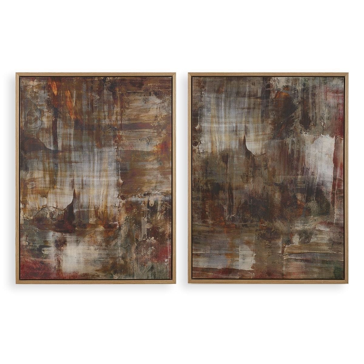 Uttermost Accessories Molten Patina Framed Canvases, Set of 2 House of Isabella UK