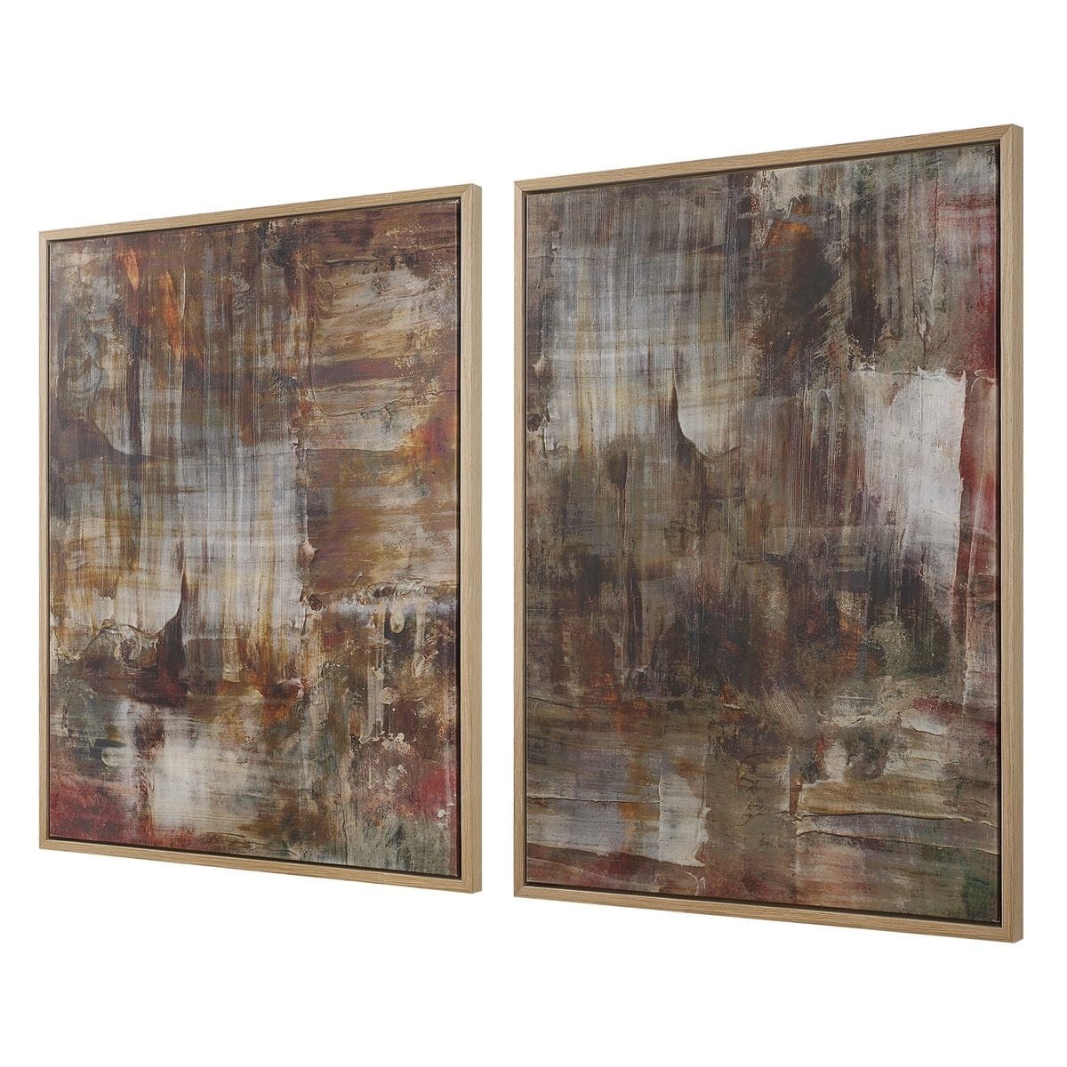 Uttermost Accessories Molten Patina Framed Canvases, Set of 2 House of Isabella UK