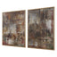 Uttermost Accessories Molten Patina Framed Canvases, Set of 2 House of Isabella UK