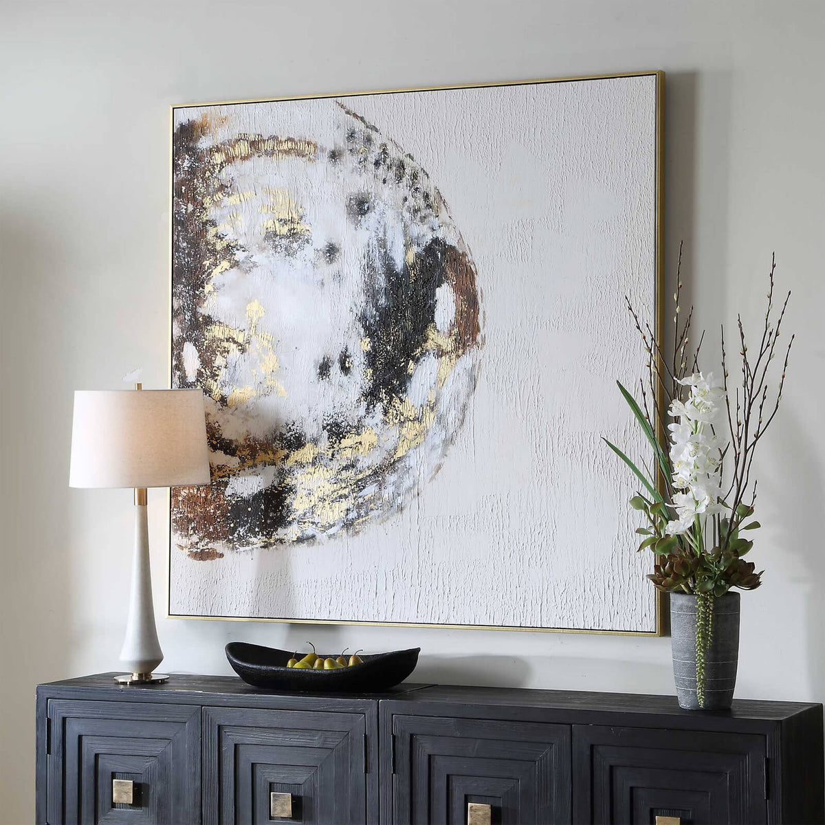 Uttermost Accessories Moon Landing Hand Painted Abstract Art House of Isabella UK