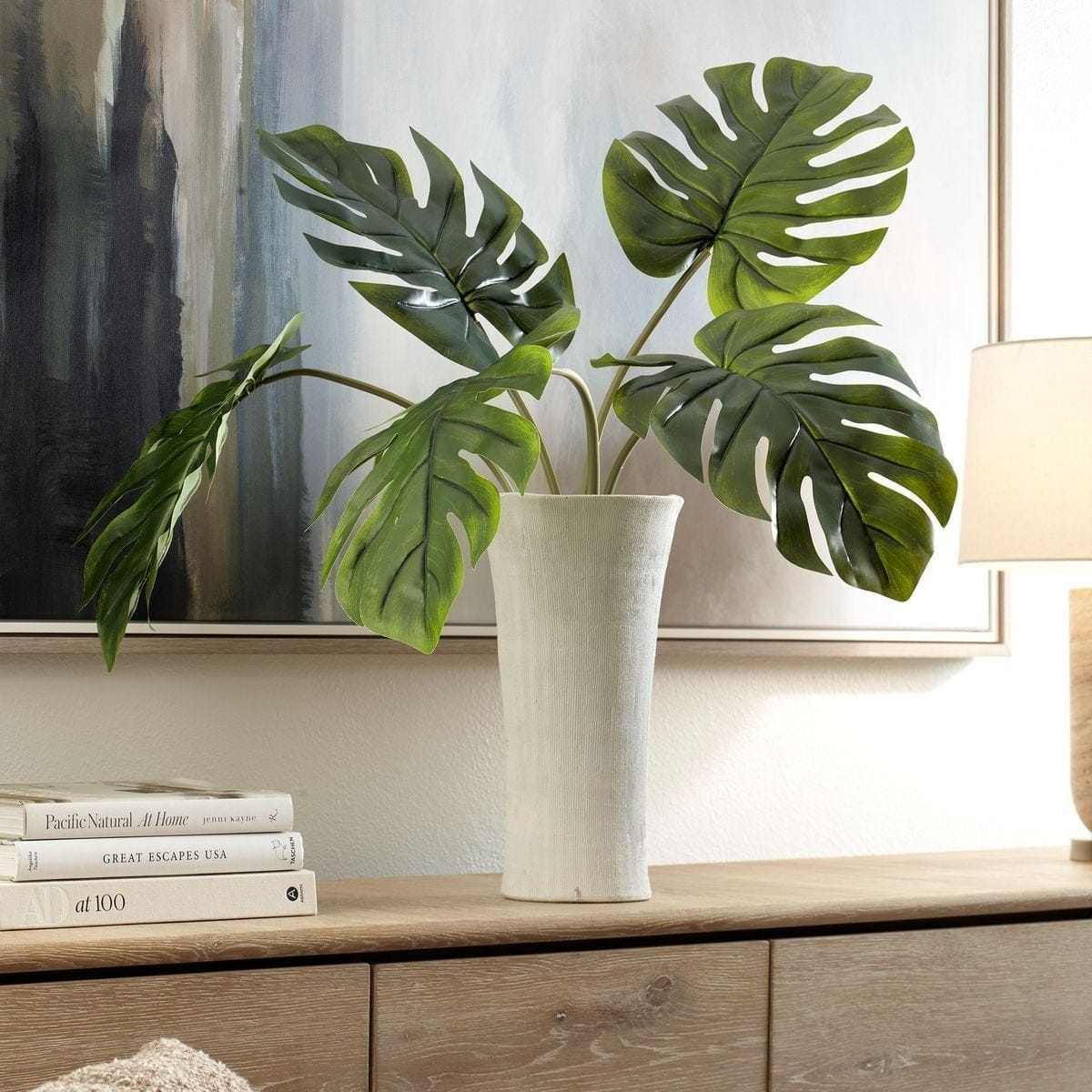 Uttermost Accessories Muse Monstera Centerpiece Vase in White House of Isabella UK