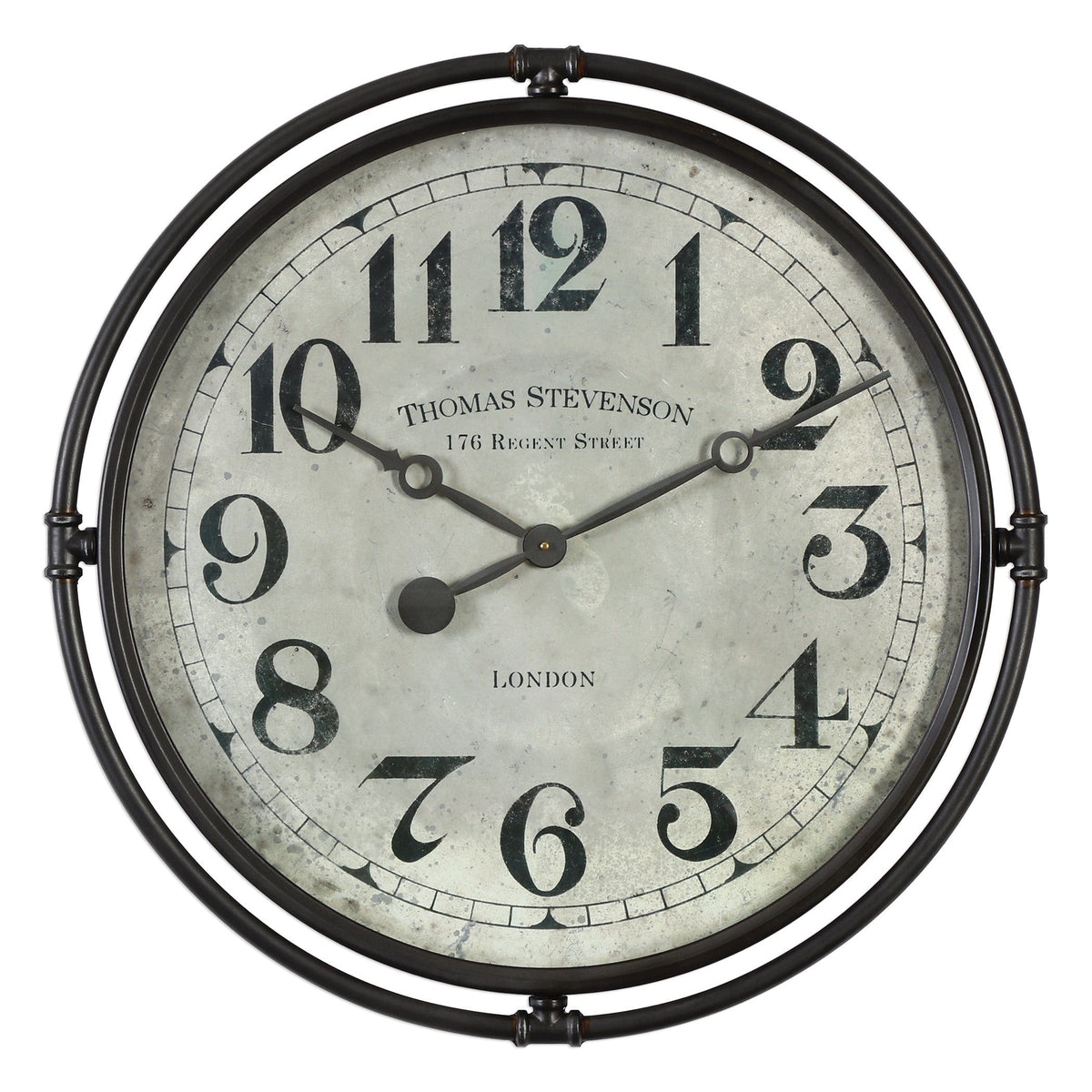 Uttermost Accessories Nakul Industrial Wall Clock House of Isabella UK