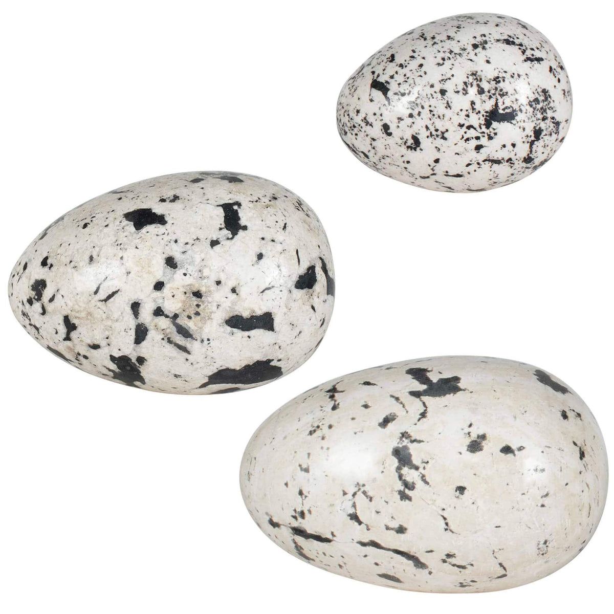 Uttermost Accessories Nest Trio Indoor-Outdoor Stone Eggs, Set of 3 House of Isabella UK