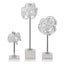 Uttermost Accessories Neuron Glass Table Top Sculptures, Set of 3 House of Isabella UK