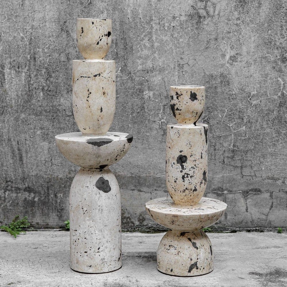 Uttermost Accessories Nouveau Tower Indoor-Outdoor Sculptures Set of 2 House of Isabella UK