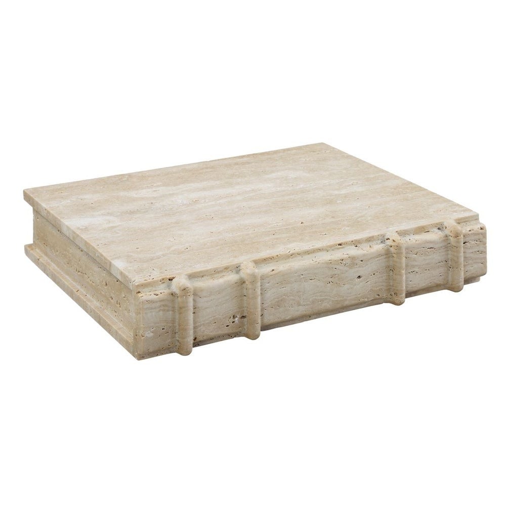 Uttermost Accessories Novel Box in Travertine Large House of Isabella UK
