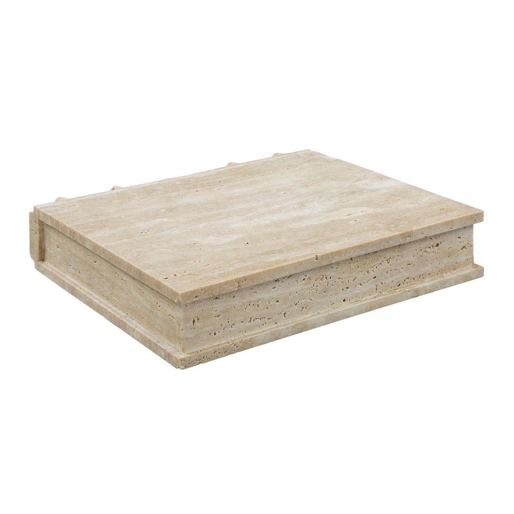Uttermost Accessories Novel Box in Travertine Large House of Isabella UK