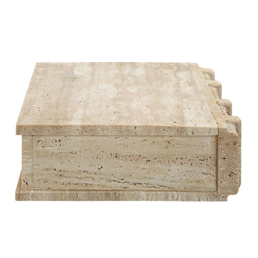 Uttermost Accessories Novel Box in Travertine Small House of Isabella UK