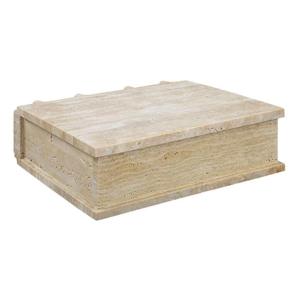 Uttermost Accessories Novel Box in Travertine Small House of Isabella UK