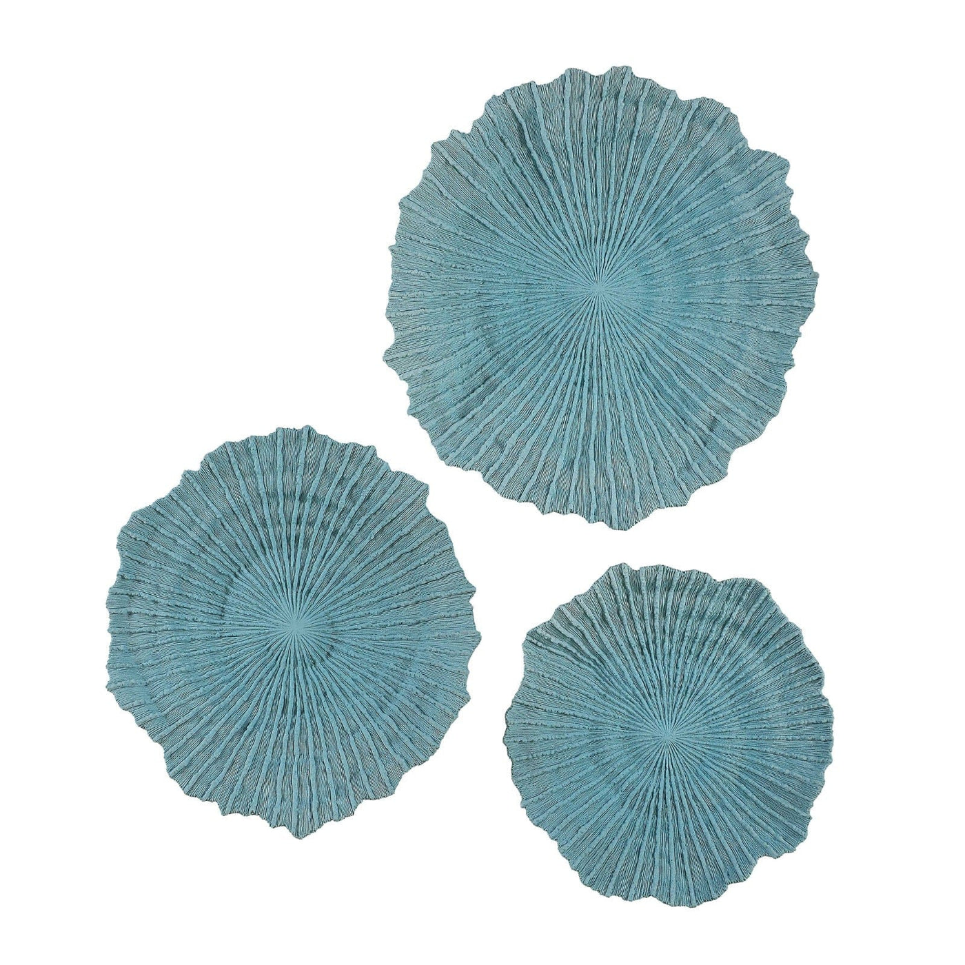 Uttermost Accessories Ocean Gems Wall Decor, Blue Set of 3 House of Isabella UK