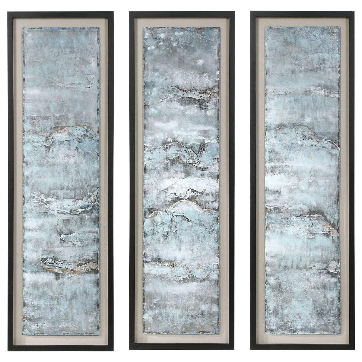 Uttermost Accessories Ocean Swell Painted Metal Shadow Box House of Isabella UK