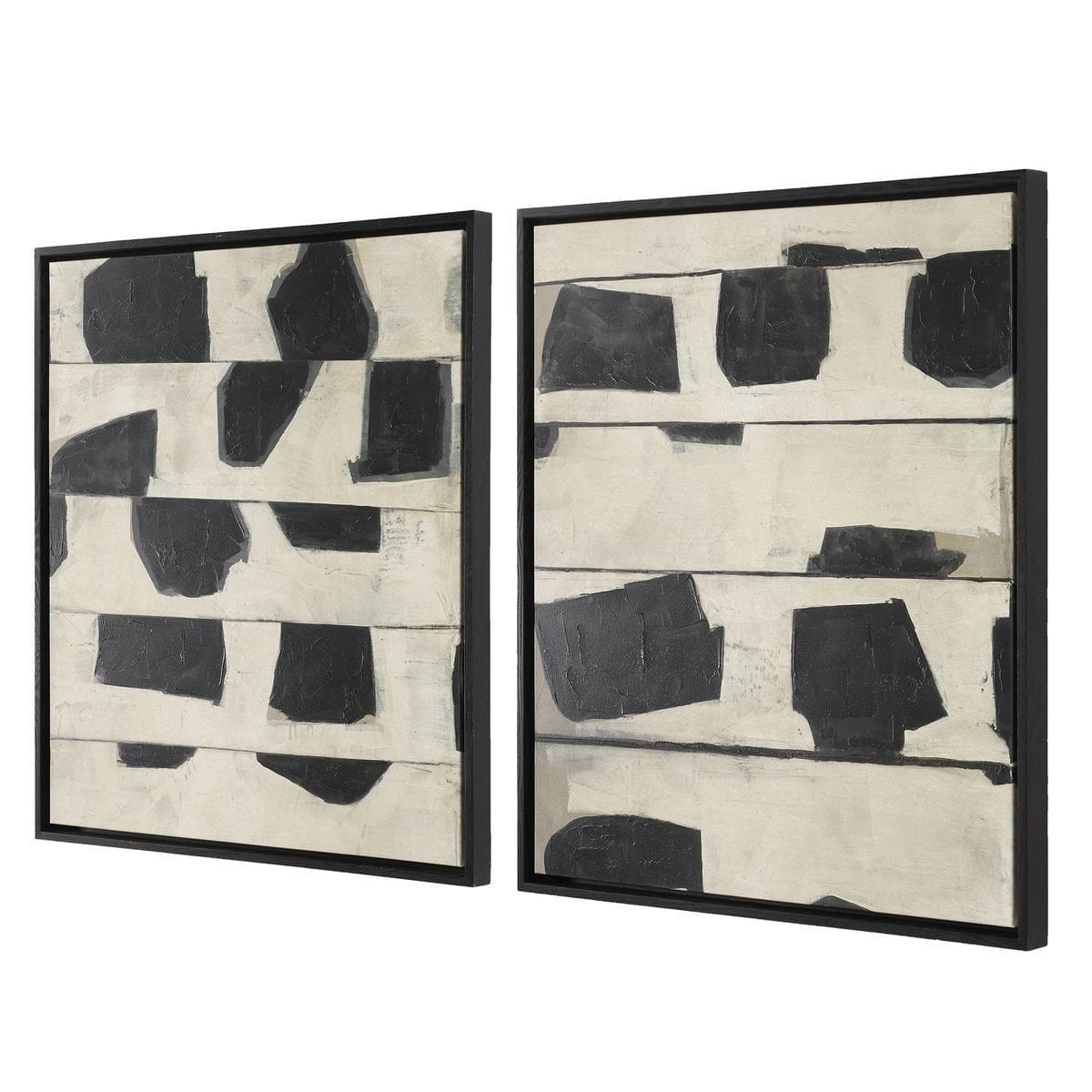 Uttermost Accessories On The Line Framed Canvases Set of 2 House of Isabella UK