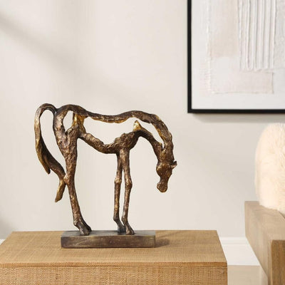 Uttermost Accessories Openly Grazing Horse Sculpture House of Isabella UK