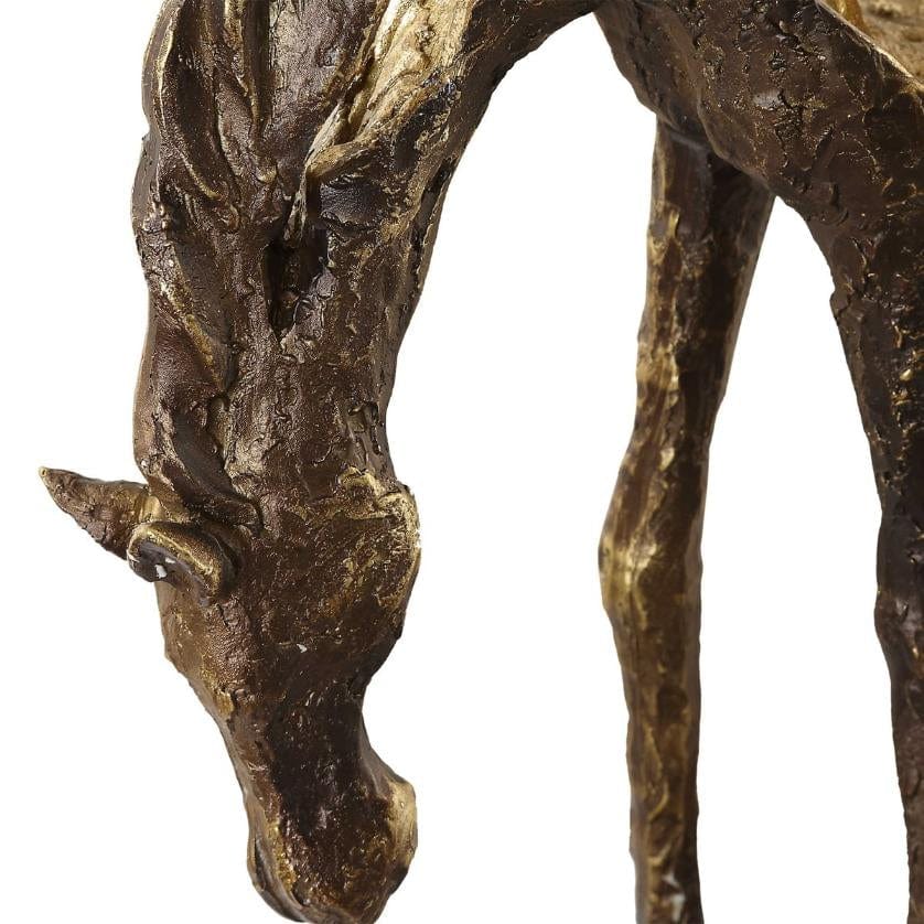 Uttermost Accessories Openly Grazing Horse Sculpture House of Isabella UK