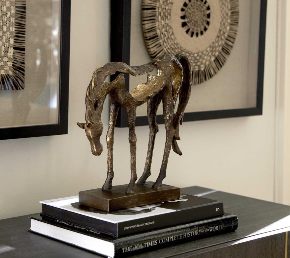 Uttermost Accessories Openly Grazing Horse Sculpture House of Isabella UK