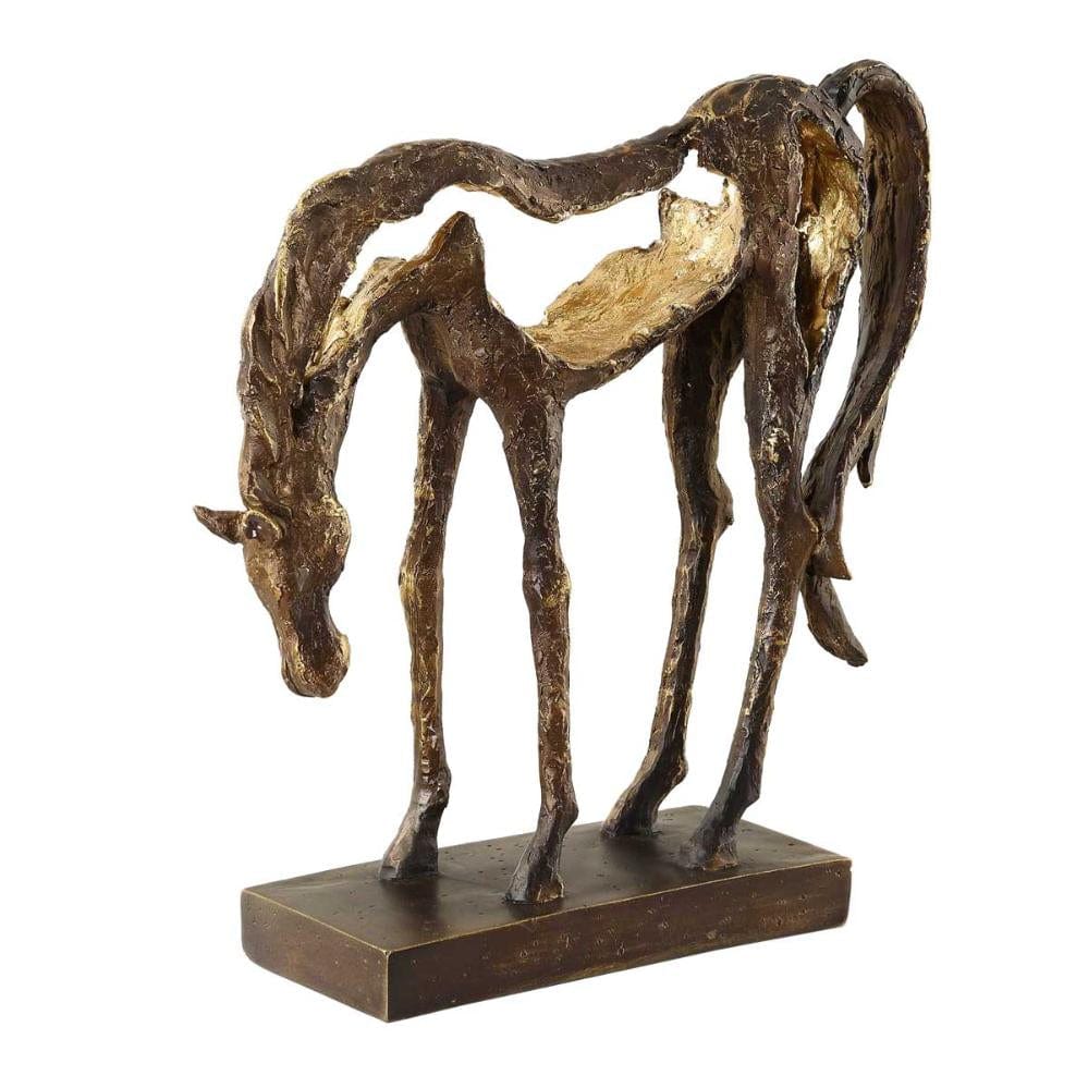 Openly Grazing Horse Sculpture.