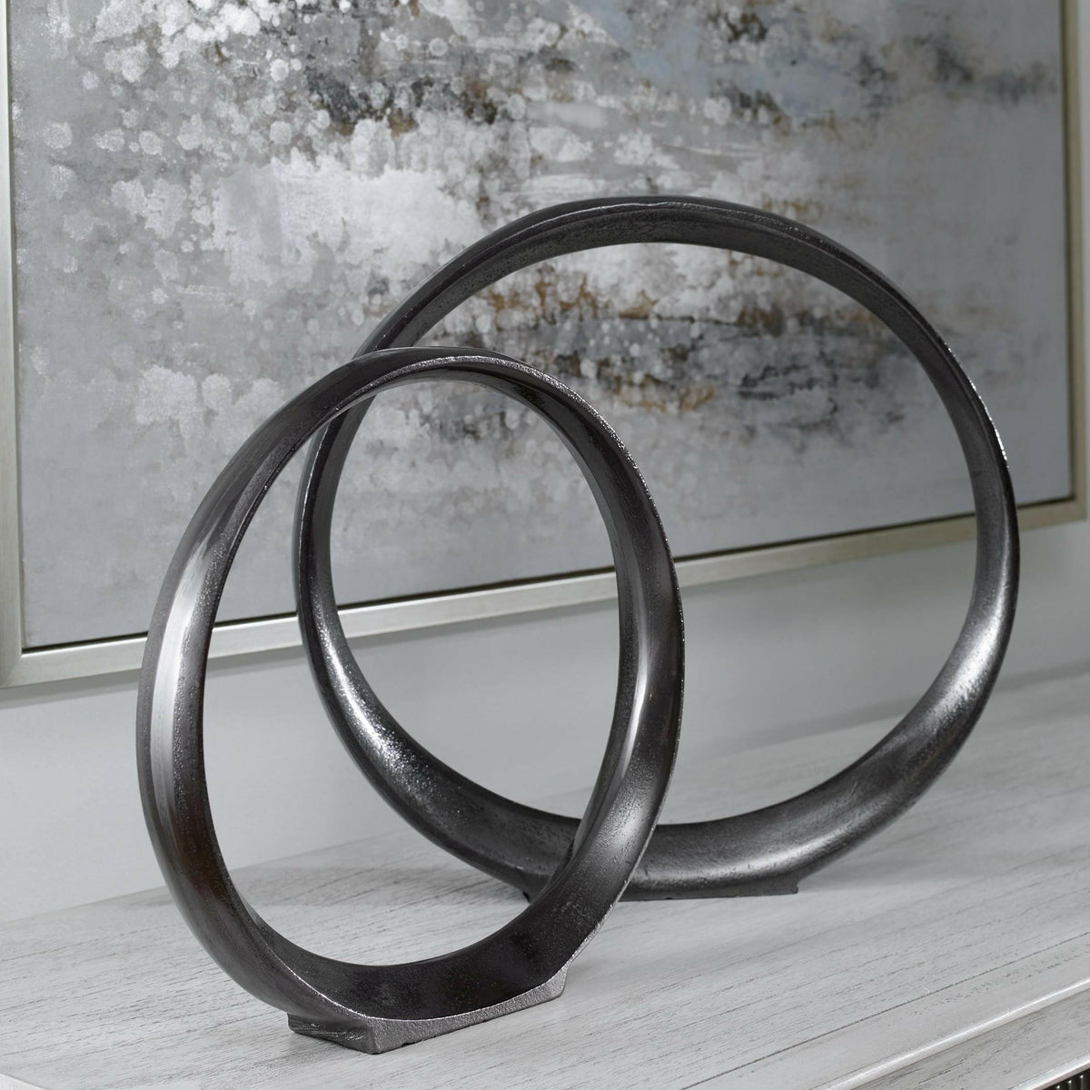 Orbits Black Ring Sculptures, S/2.