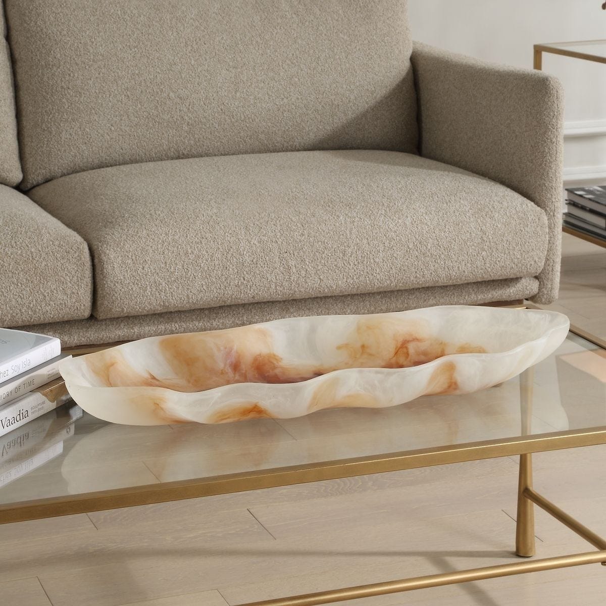 Uttermost Accessories Organic Elegance Wavy Oval Bowl House of Isabella UK