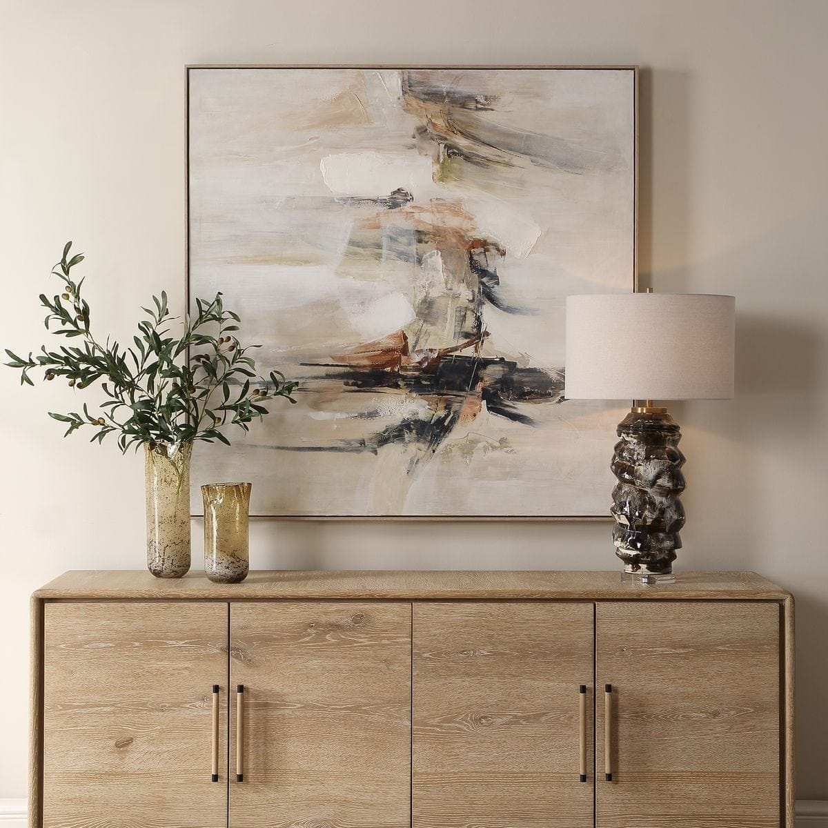 Uttermost Accessories Outburst Hand Painted Modern Art House of Isabella UK
