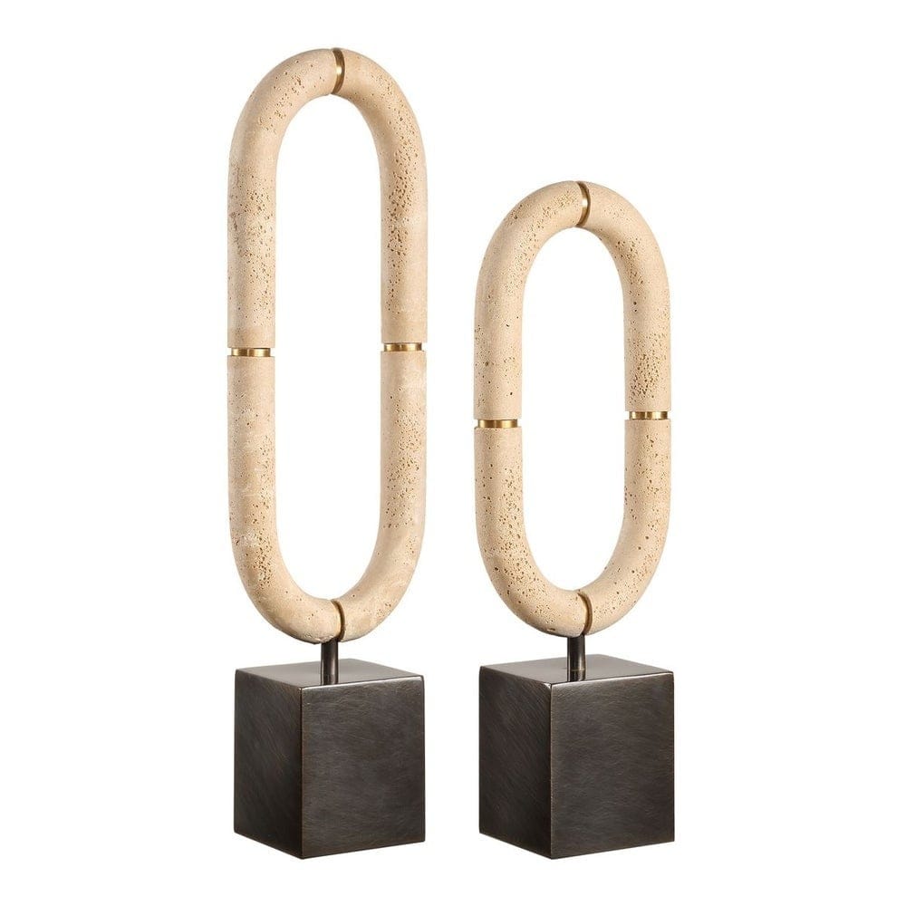 Uttermost Accessories Oval Fusion Sculptures Set of 2 House of Isabella UK