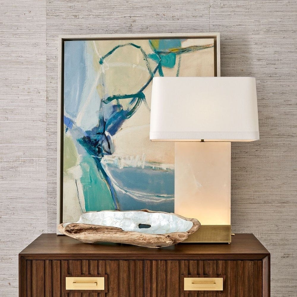 Uttermost Accessories Pearl Forest Bowl in Blue Capiz House of Isabella UK