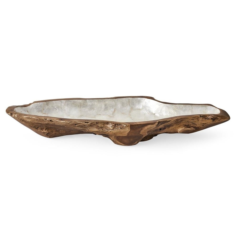 Uttermost Accessories Pearl Forest Bowl in White Capiz House of Isabella UK