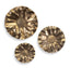Uttermost Accessories Peonia Outdoor Gold Wall Art Set of 3 House of Isabella UK