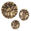 Uttermost Accessories Peonia Outdoor Gold Wall Art Set of 3 House of Isabella UK