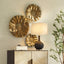 Uttermost Accessories Peonia Outdoor Gold Wall Art Set of 3 House of Isabella UK