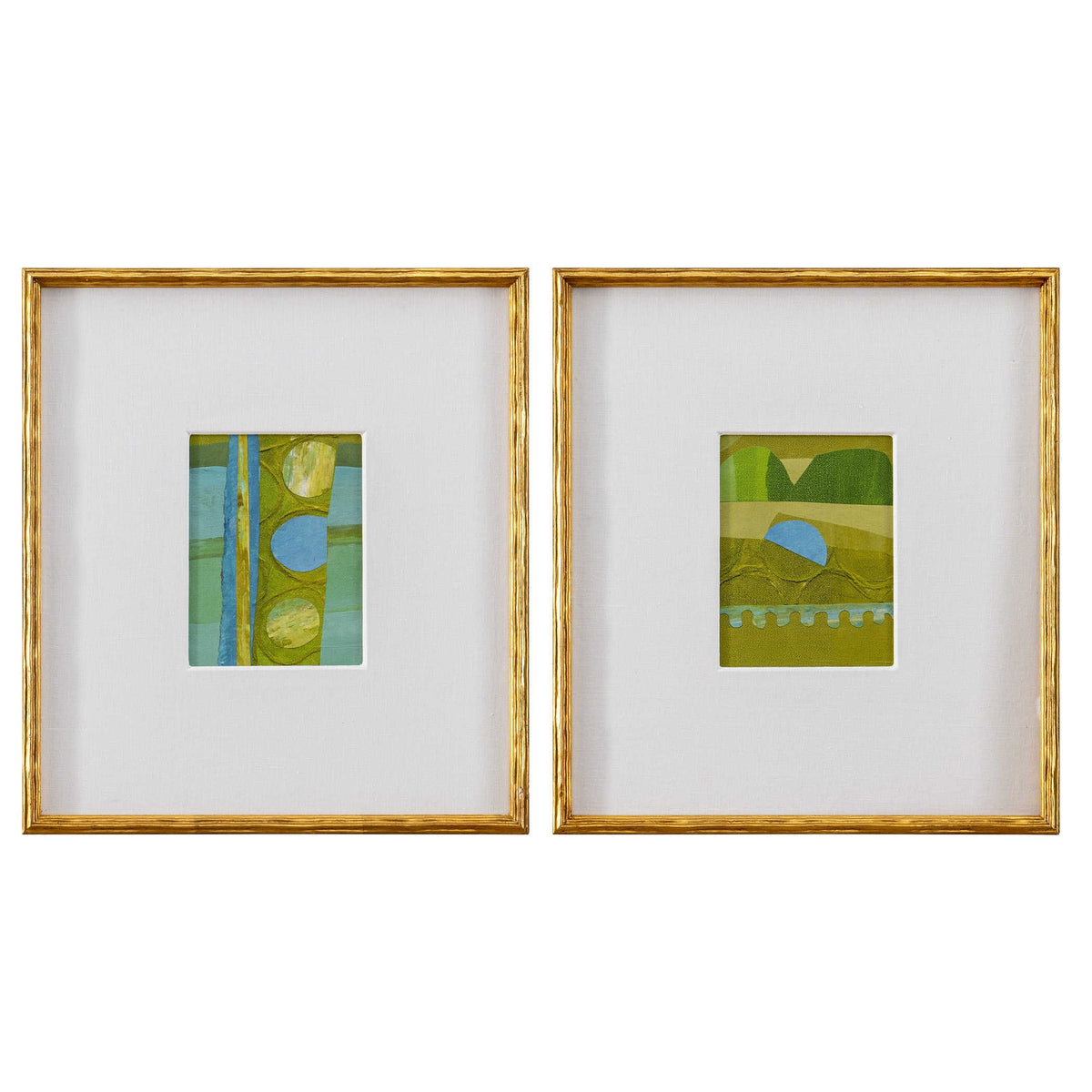 Uttermost Accessories Petite Bijoux Framed Canvases - Lime, S/2 House of Isabella UK