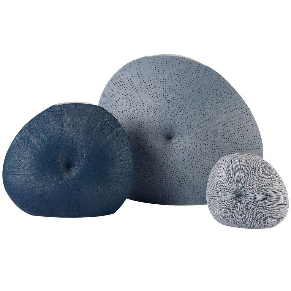 Uttermost Accessories Pillow Vases in Denim - Set of 3 House of Isabella UK
