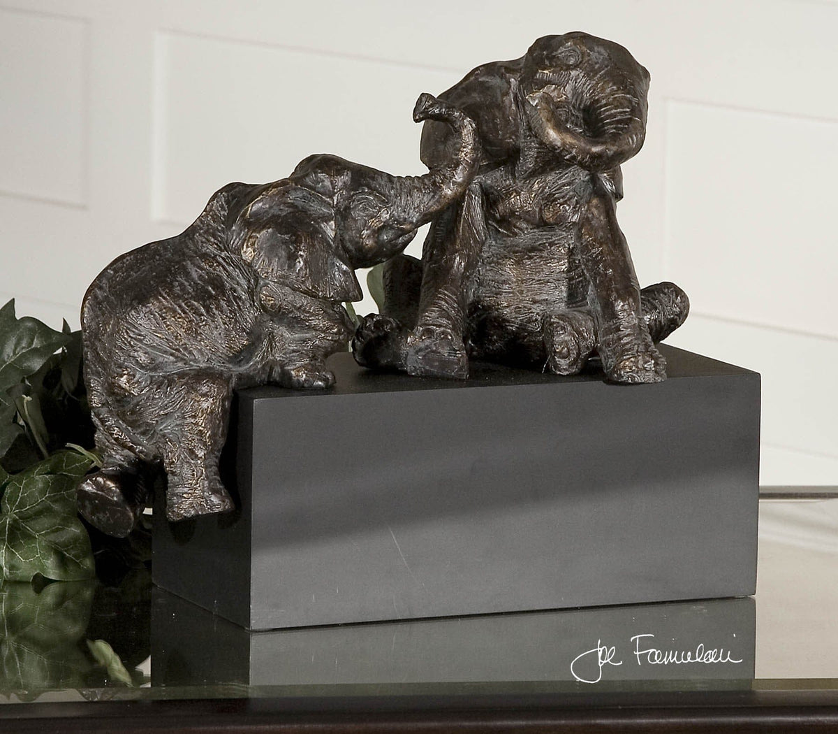 Uttermost Accessories Playful Pachyderms Bronze Figurines House of Isabella UK