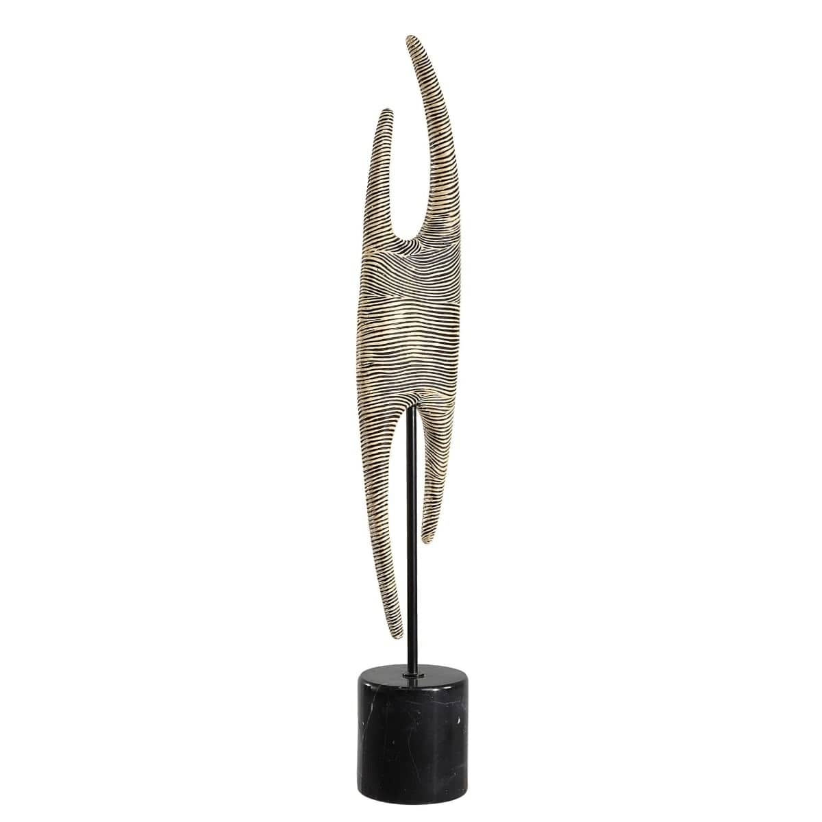 Uttermost Accessories Pochette Ribbed Abstract Sculpture House of Isabella UK