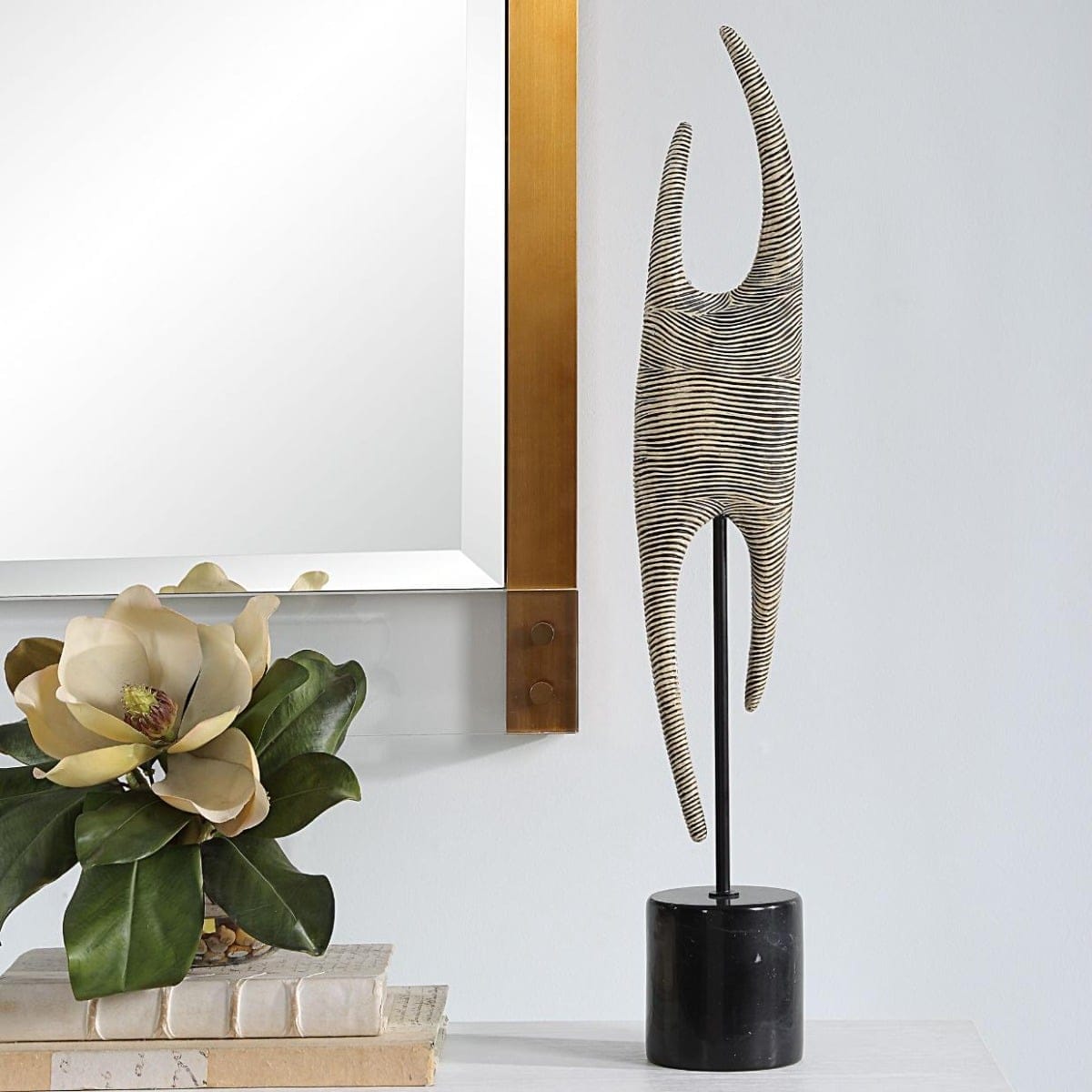 Uttermost Accessories Pochette Ribbed Abstract Sculpture House of Isabella UK