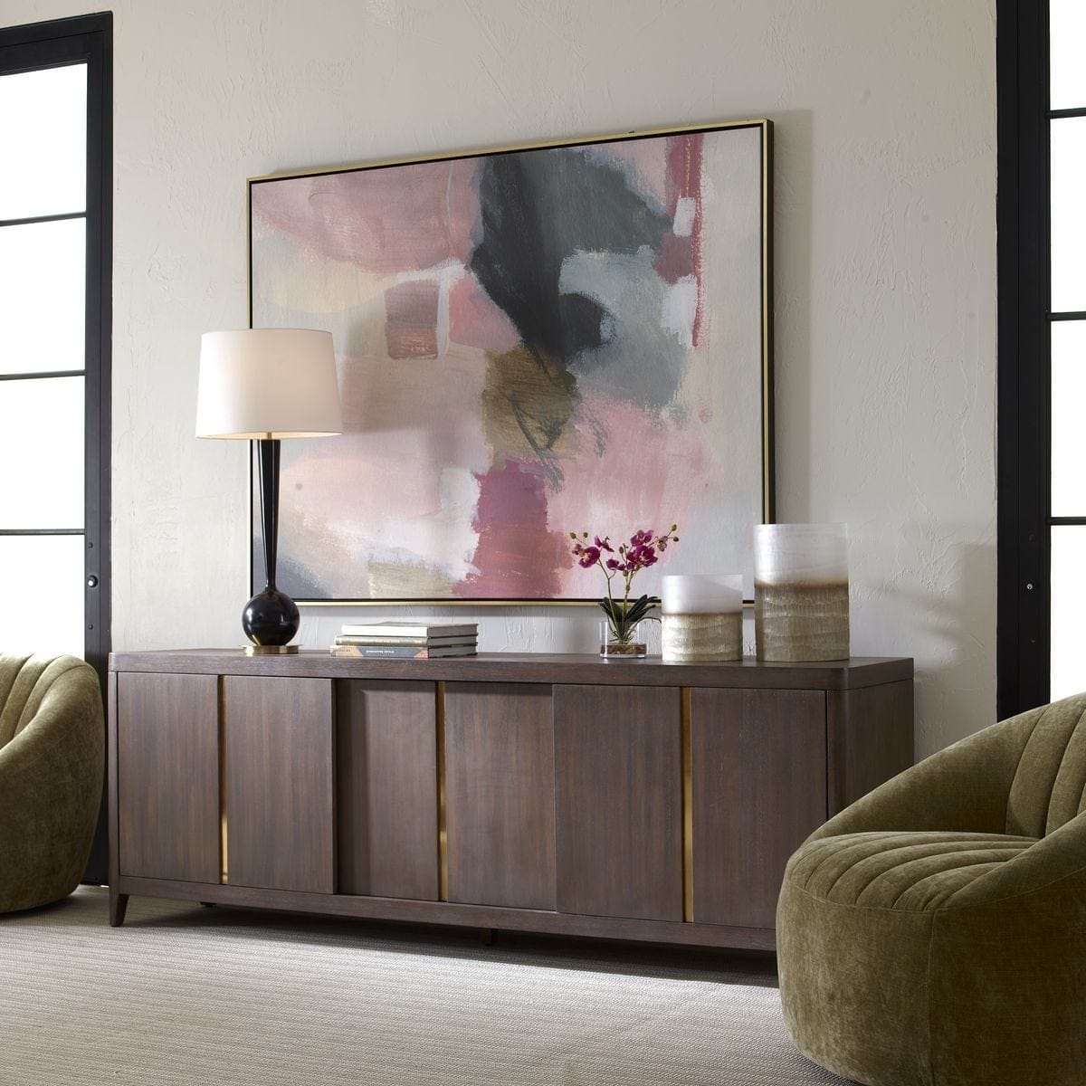Uttermost Accessories Process Abstract Framed Canvas House of Isabella UK
