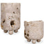Uttermost Accessories Quarried Stone Indoor-Outdoor Candleholders - Set of 2 House of Isabella UK
