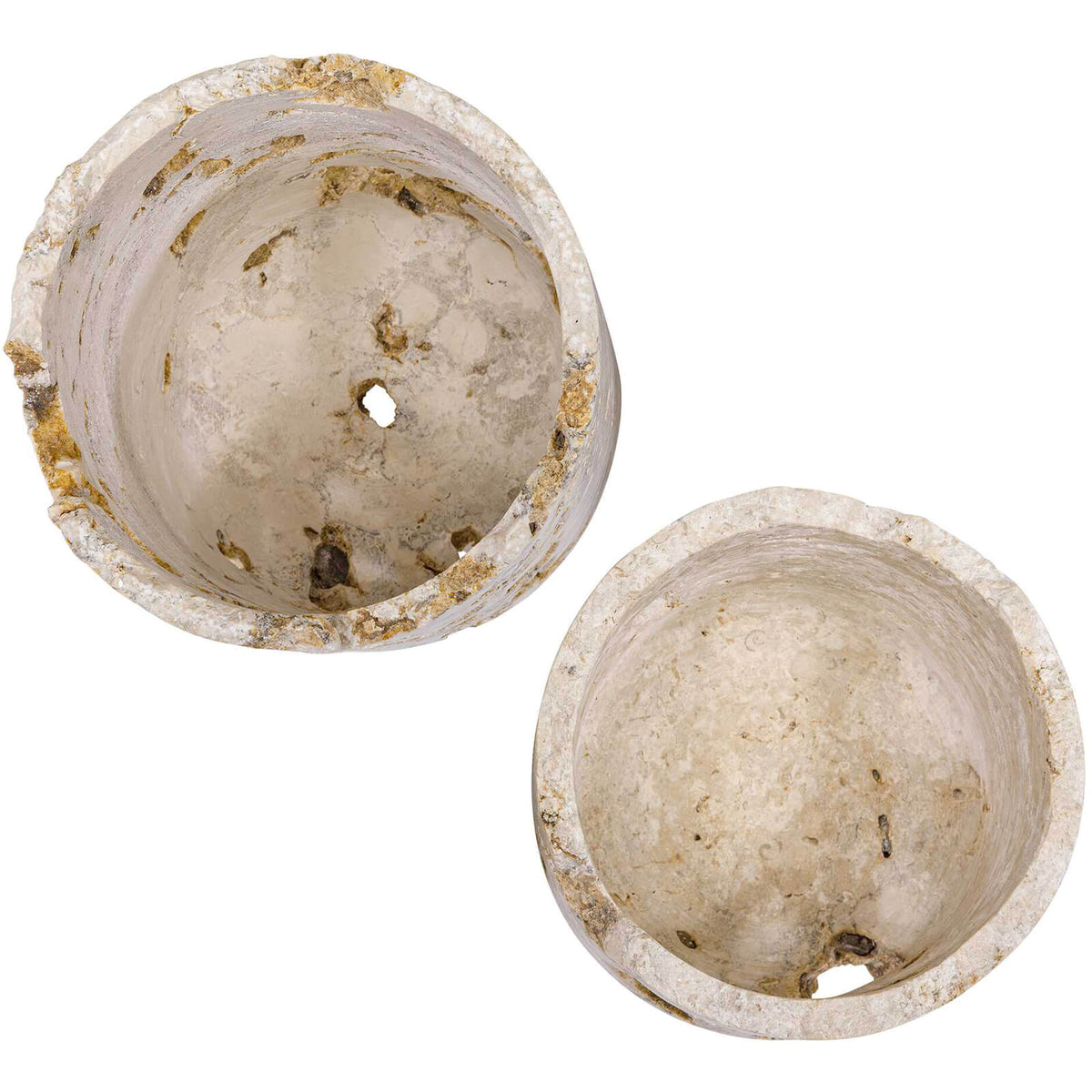 Uttermost Accessories Quarried Stone Indoor-Outdoor Candleholders - Set of 2 House of Isabella UK